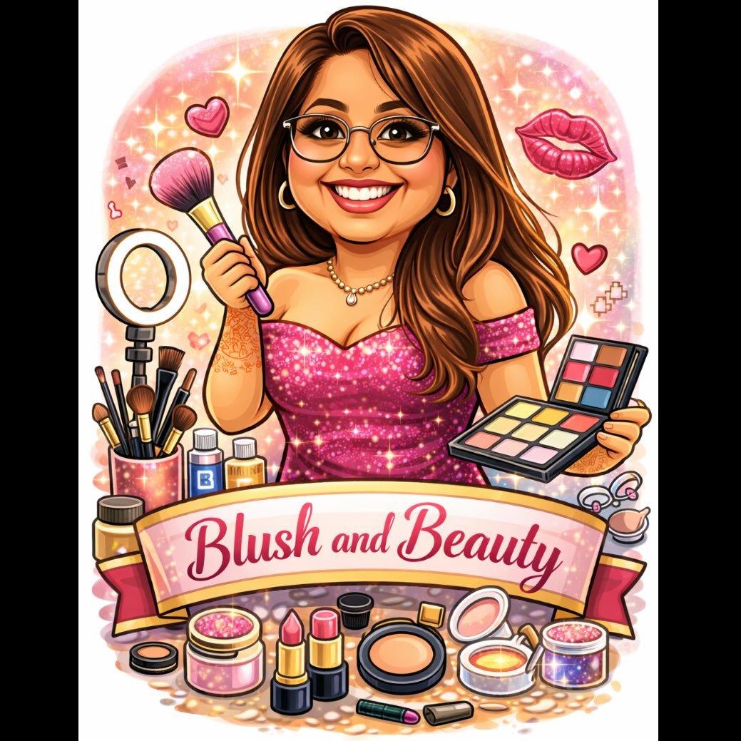 Blush and Beauty illustrated artwork